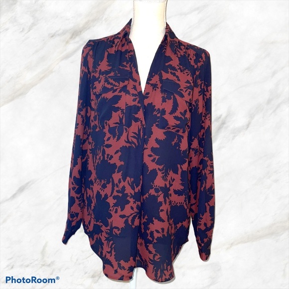 Ann Taylor Floral tunic blouse - Picture 1 of 3
